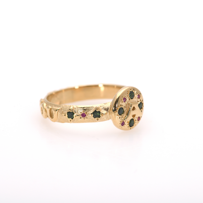 Initial Gold Signet Ring