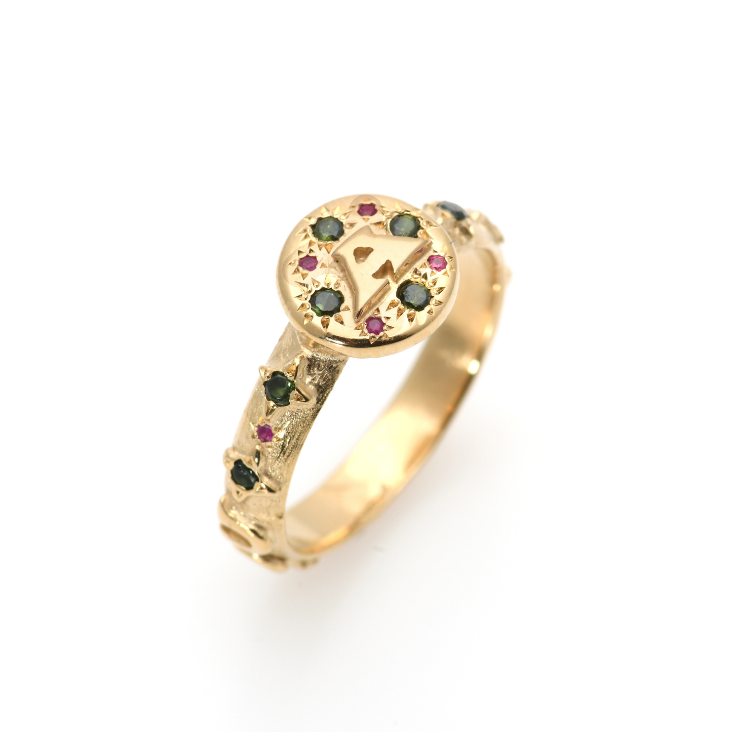 Initial Gold Signet Ring