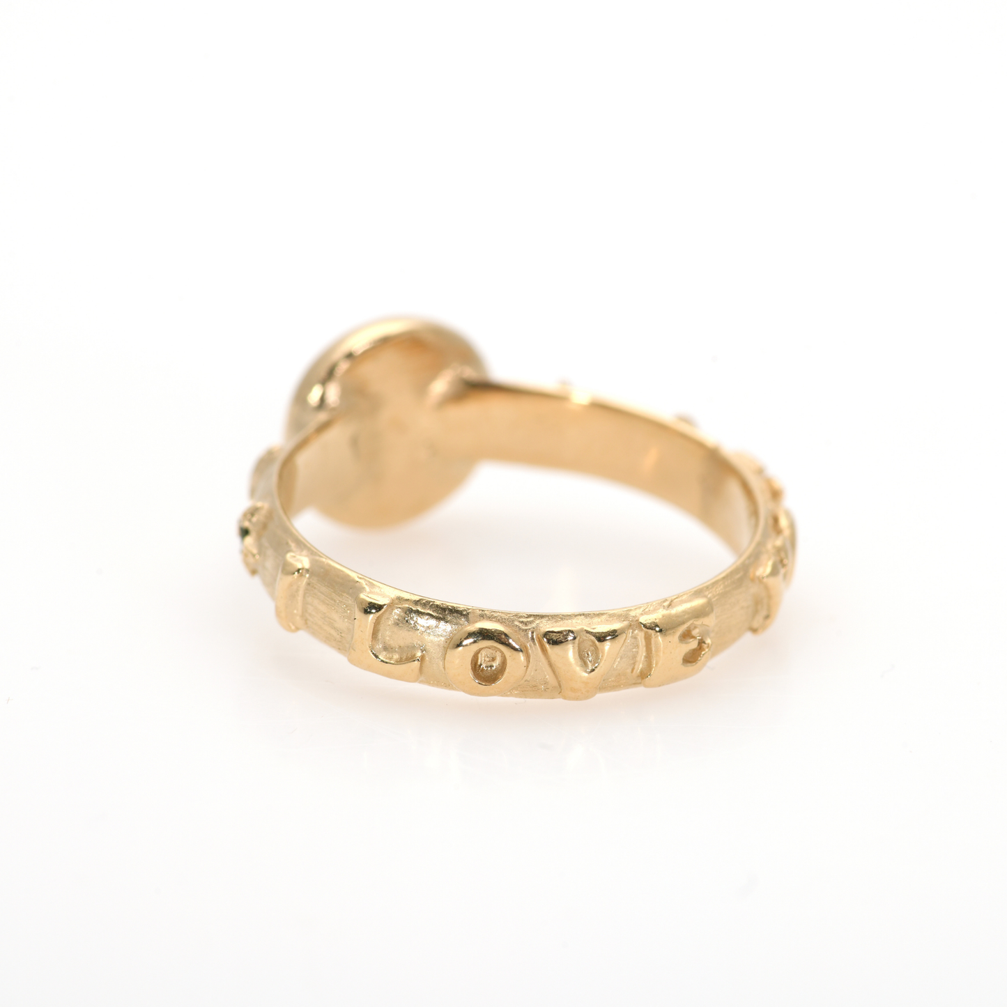 Initial Gold Signet Ring