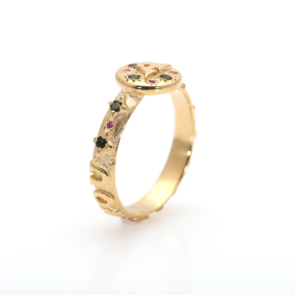 Initial Gold Signet Ring